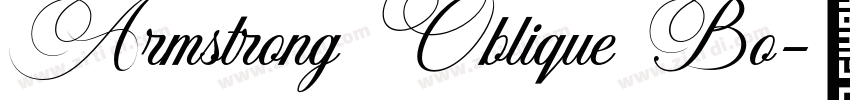 Armstrong Oblique Bo字体转换